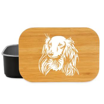 Dackel Kopf "Black Edition" - Lunch Box - Schwarz - Vorne
