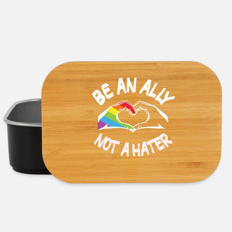 Be an ally not a hater LGBT Pride Month - Boîte à goûter - noir