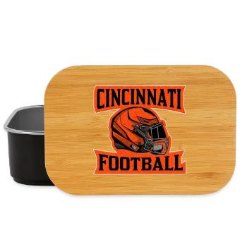 Cincinnati Football Helm Orange - Lunch Box - Schwarz - Vorne