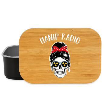 Manip Radio Crâne Coiffure Femme Radiologie - Boîte à goûter - noir - Devant