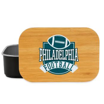 Philadelphia Football Emblem Motif - Lunch Box - black - Front