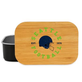 Seattle Football Vintage Helmet - Lunch Box - black - Front