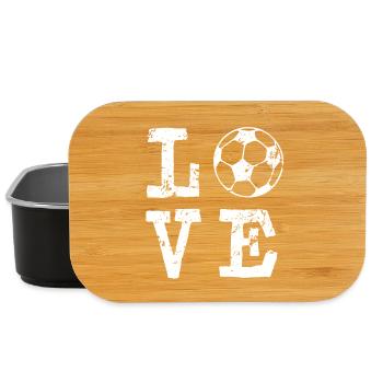 Fußball Love - Spruch Meister WM 2026 - Lunch Box - Schwarz - Vorne