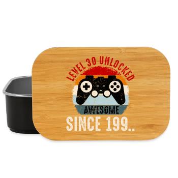 Level-30 Entsperrter Retro-Controller - Lunch Box - Schwarz - Vorne