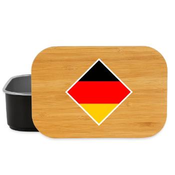 Germany Flag Emblem Football Germany World Cup - Lunch Box - black - Front