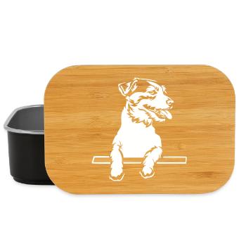 Jack Russell Terrier "Black Edition" - Lunch Box - Schwarz - Vorne