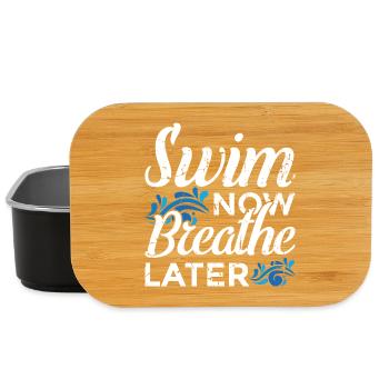 Drôle de sort de natation - Boîte à goûter - noir - Devant