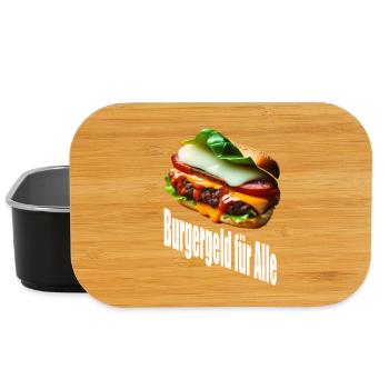 Burgergeld für Alle - Lunch Box - Schwarz - Vorne