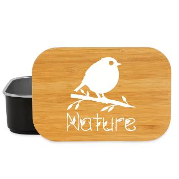 Nature is waking up (white) - Lunch Box - black - Front