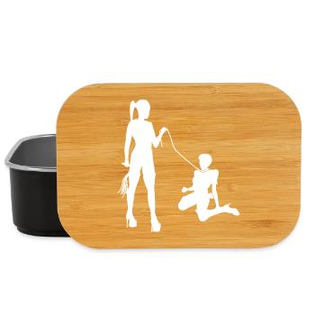 Domina mistress with SM slave - Lunch Box - black - Front