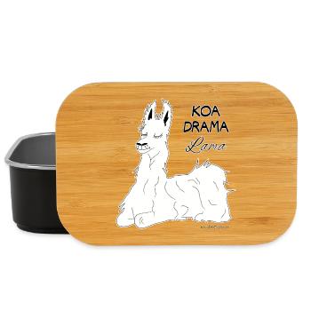 KOA DRAMA Lama - no drama Lama, dialect - Lunch Box - black - Front