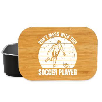 Don't Mess With This Soccer Player - Lunch Box - black - Front