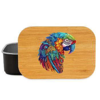 Papageien-Ara - Lunch Box - Schwarz - Vorne