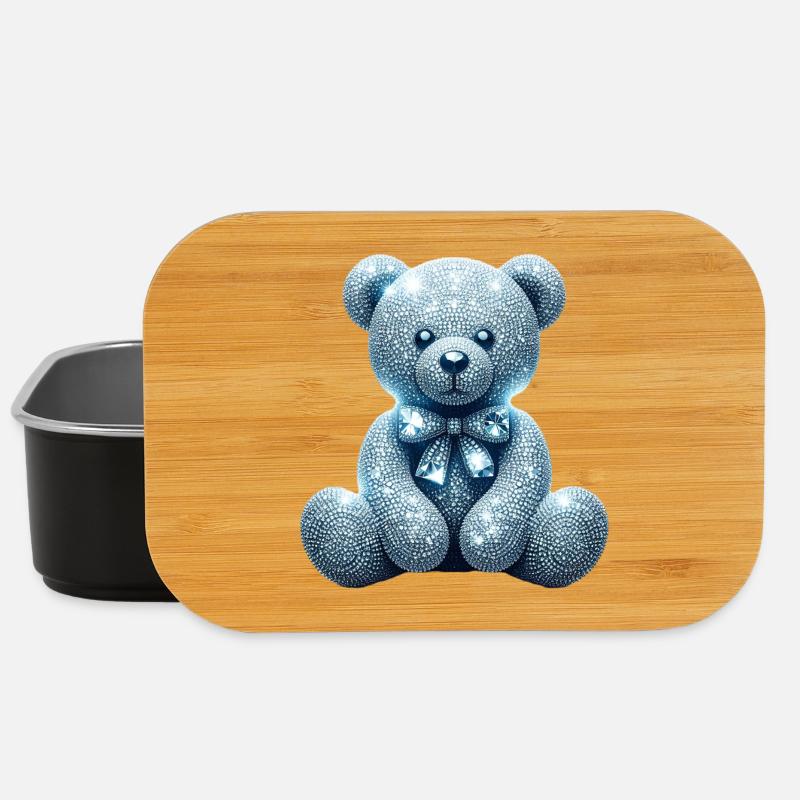 Crystal Bear Diamant Diamanten - Lunch Box - Schwarz