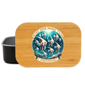 Aquarium Addiction, Aquarium Love, Angelfish - Lunch Box - black - Front