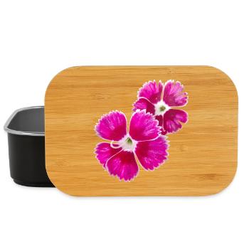 Poésie de l’œillet – focus sur les fleurs du jardin - Boîte à goûter - noir - Devant
