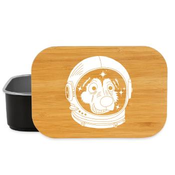 Chien astronaute - Boîte à goûter - noir - Devant
