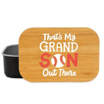 Baseball Oma Opa - Lunch Box - Schwarz - Vorne