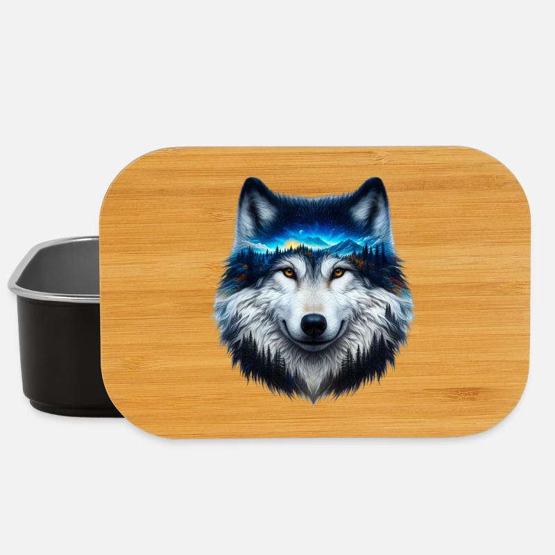 Wolf - Lunch Box - Schwarz
