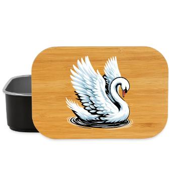 Swan - Lunch Box - black - Front