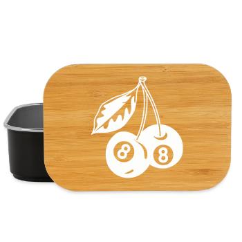 Cerises à 8 boules minimalistes et créatives - Boîte à goûter - noir - Devant