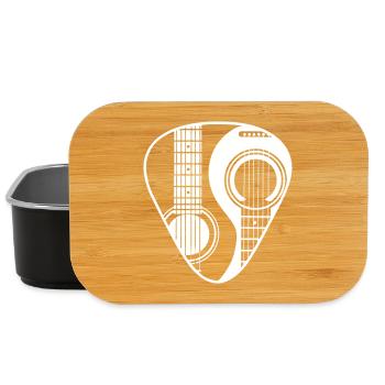 Yin Yang Guitare Médiator Art - Boîte à goûter - noir - Devant
