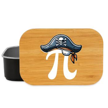 Pirate Pi Day Pirate Motif Fans de mathématiques Enseignant - Boîte à goûter - noir - Devant