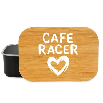 caferacer Liebe - Herzsmybol für Mopedfreunde - Lunch Box - Schwarz - Vorne
