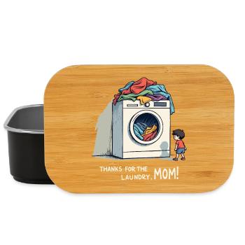 Thanks for the laundry, mom ! - Lunch Box - black - Front