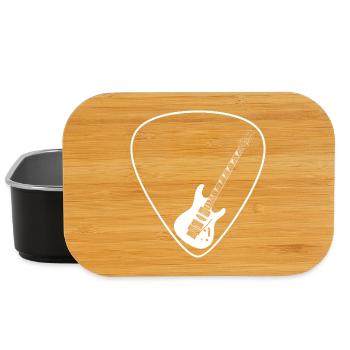 Guitare électrique (forme Strat) pour les fonds sombres - Boîte à goûter - noir - Devant