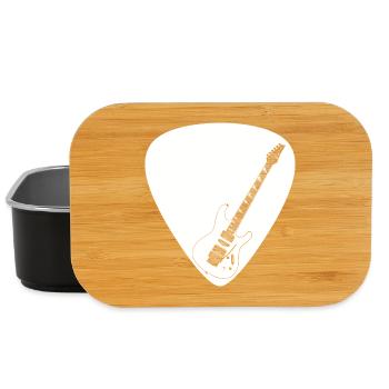 Guitare électrique (forme Strat) pour les fonds sombres - Boîte à goûter - noir - Devant