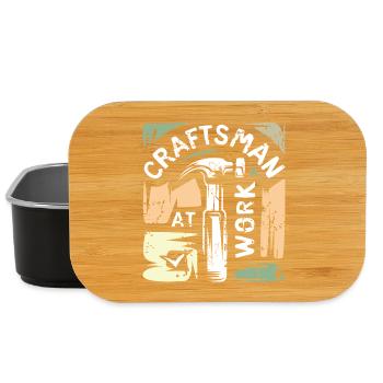 Craftsman vintage Logo - Handwerker und Heimwerker - Lunch Box - Schwarz - Vorne