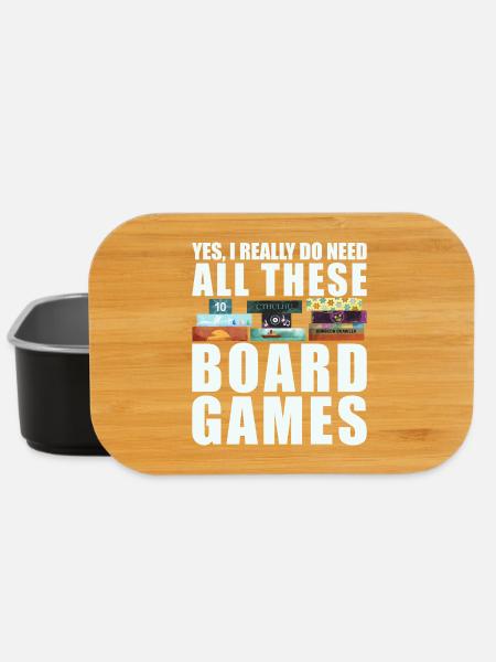 Board Games Funny Saying - Lunch Box - black