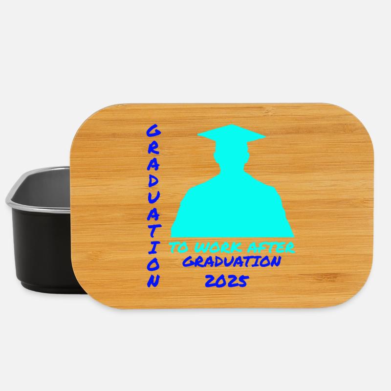 Remise des diplômes 2025 : Début d’emploi Silhouette - Boîte à goûter - noir
