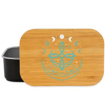Phases et éléments de la lune - Symbole spirituel - Boîte à goûter - noir - Devant