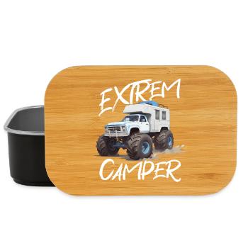 Abenteuerlicher Off-Road Camper Truck - Lunch Box - Schwarz - Vorne