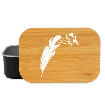 Conception de vol d’oiseau de la liberté à plumes - Boîte à goûter - noir - Devant