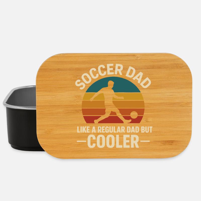 Soccer Dad Retro Sunset Design - Lunch Box - black