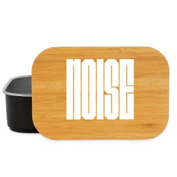 Fettgedruckte Schwarz-Weiß-Noise-Logo-Typografie - Lunch Box - Schwarz - Vorne