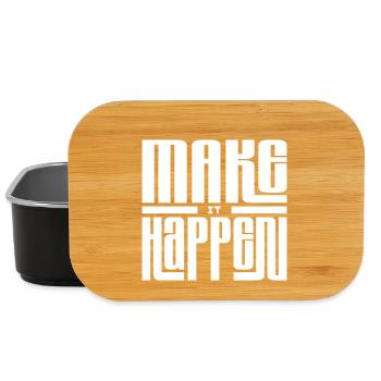 Expression of Joy in Linear Typography - Lunch Box - black - Front