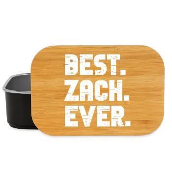 Meilleur cadeau de Zach de tous les temps - Boîte à goûter - noir - Devant