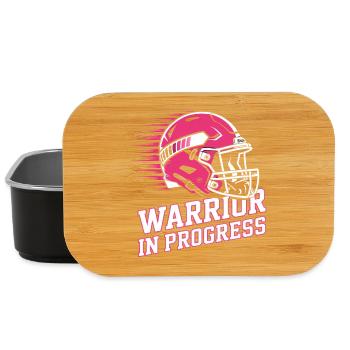 Breast Cancer Awareness Warrior In Progress - Lunch Box - black - Front