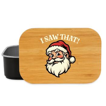 Ich habe das gesehen - den Weihnachtsmann - Lunch Box - Schwarz - Vorne
