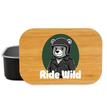 Ride Wild Bear Rider - Lunch Box - black - Front