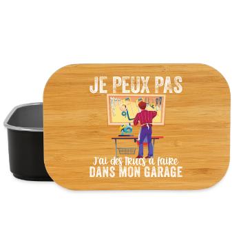 Ich kann nicht, ich habe in meiner Garage etwas zu tun - Lunch Box - Schwarz - Vorne
