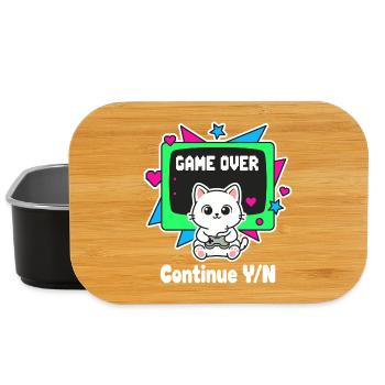 Retro Cats Controller Game Over - Lunch Box - black - Front