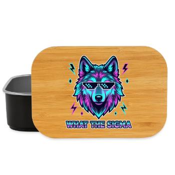 What The Sigma Wolf - Lunch Box - Schwarz - Vorne