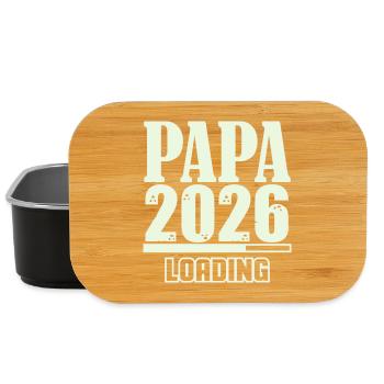 Papa 2026 Loading - Lunch Box - Schwarz - Vorne