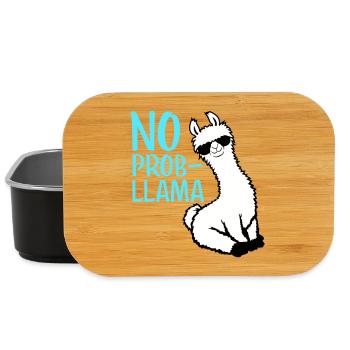 No Prob Lama Cool Sonnenbrille Sitzend Problama - Lunch Box - Schwarz - Vorne