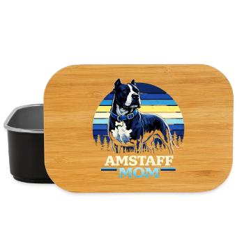 American Staffordshire Terrier Mom - Lunch Box - black - Front